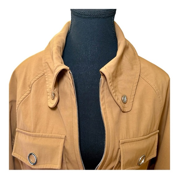 SOSKEN Studios Women's Casual Tan Zip Jacket, Collared, NWOT, Size 1 - Picture 3 of 9